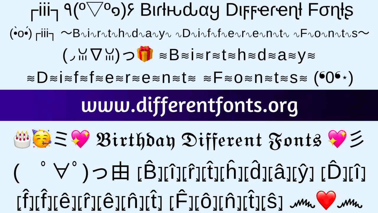 birthday-different-fonts-generator