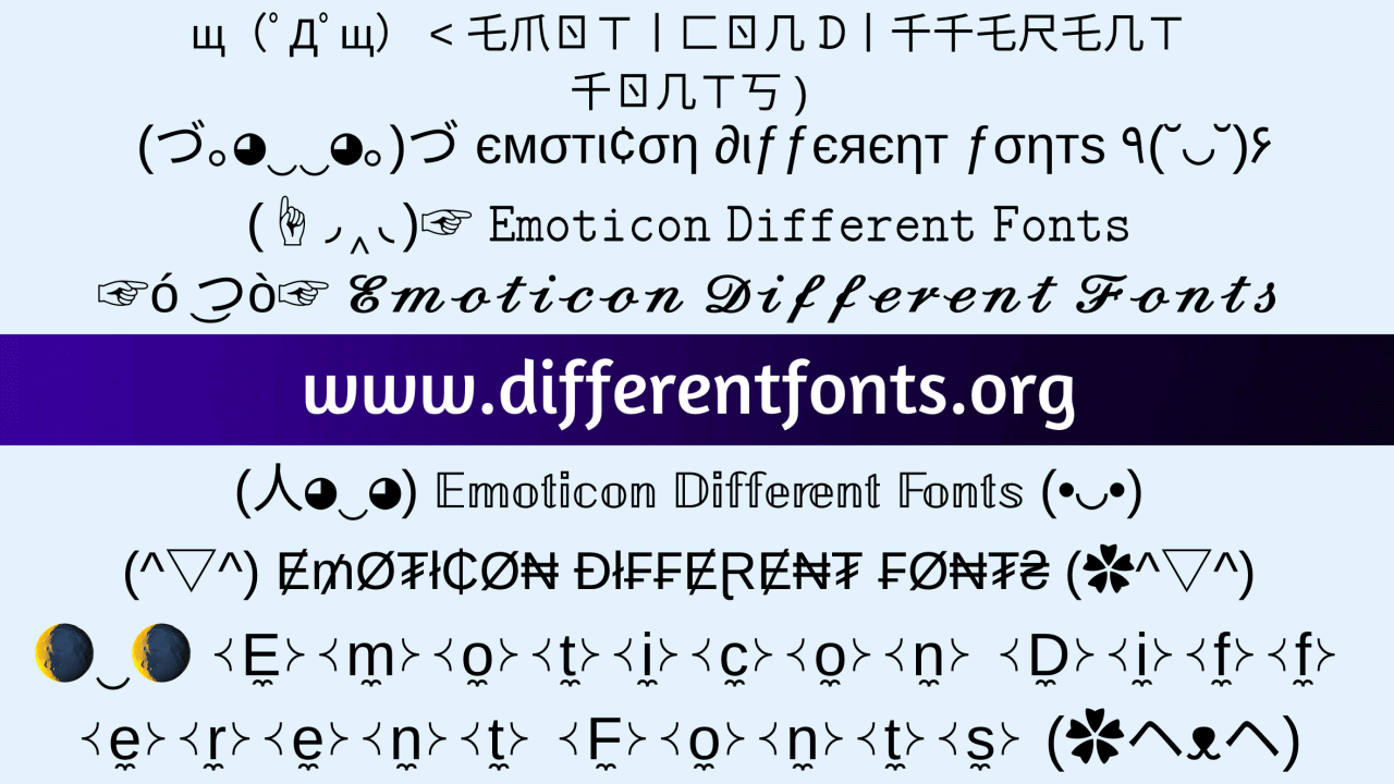 emoticon-different-fonts-generator